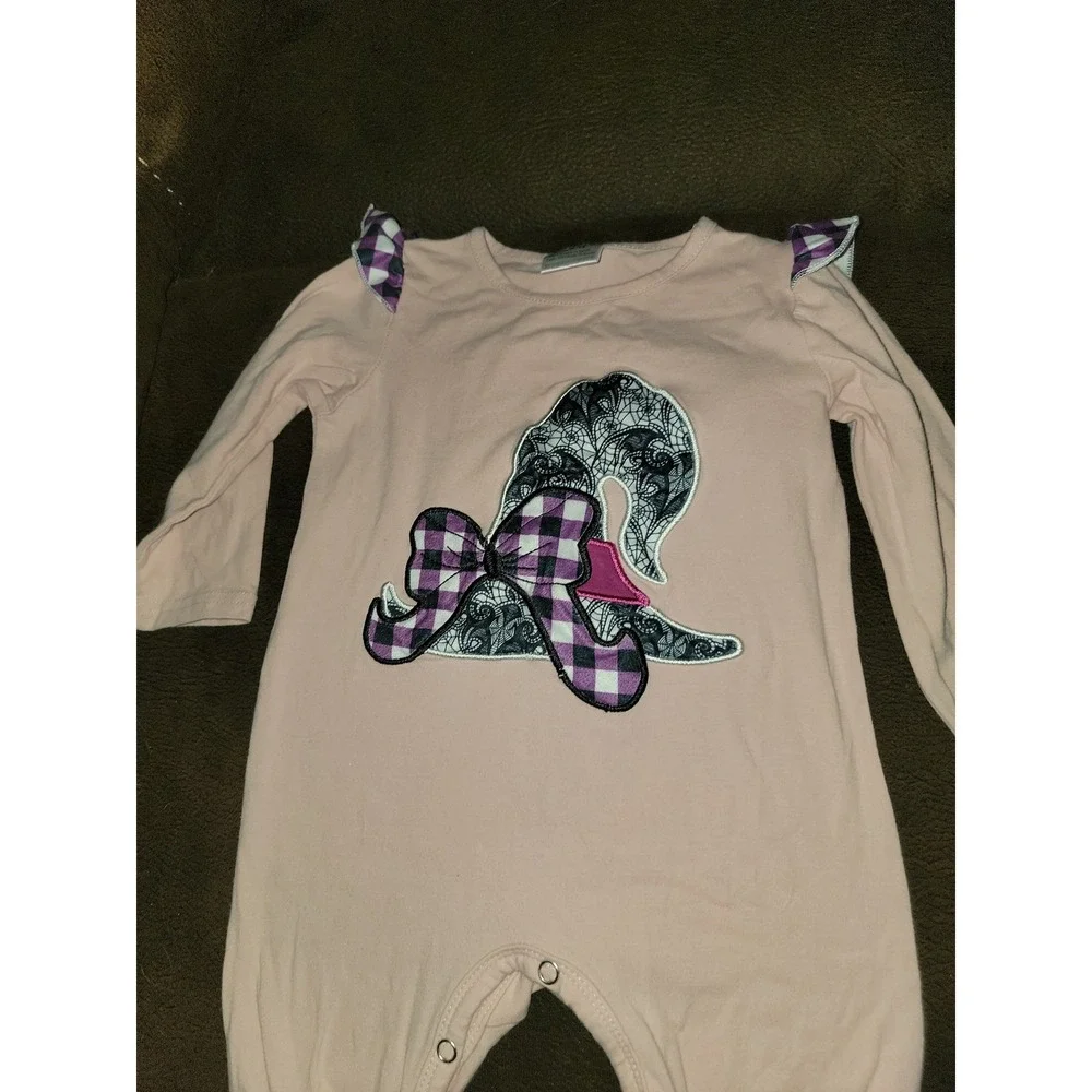 Boutique romper one piece fall Halloween witch hat outfit size 18 months